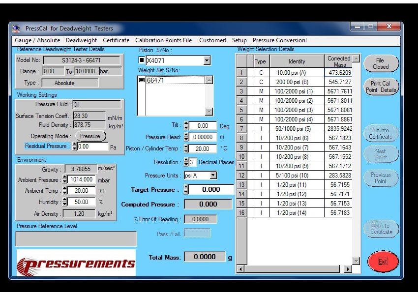 presscal для чего предназначены грузопоршневые калибраторы